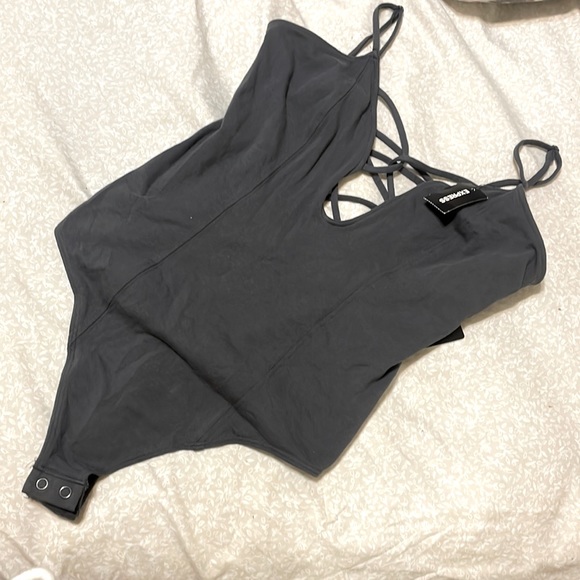 Express Tops - Express open back bodysuit